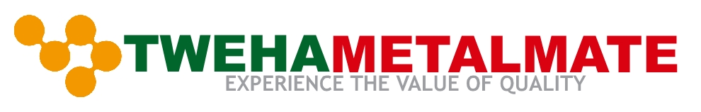 Tweha Metalmate logo with quality slogan.
