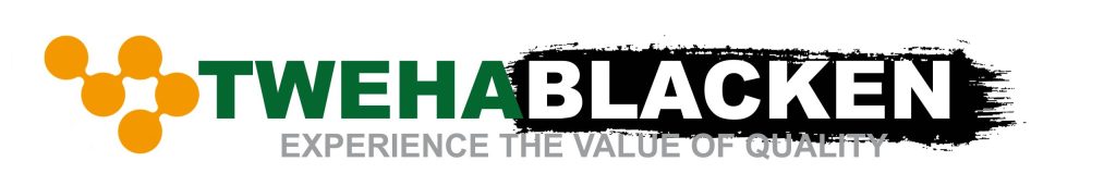 Tweha Blacken logo with slogan